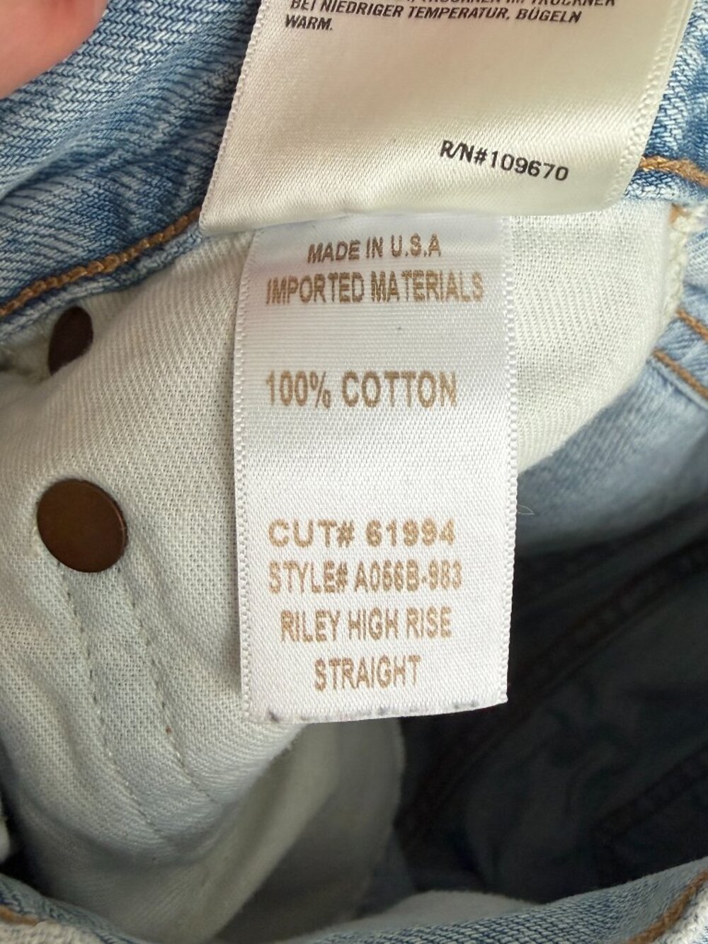 AGOLDE Riley High Rise Straight Jeans - Picture 6 of 6